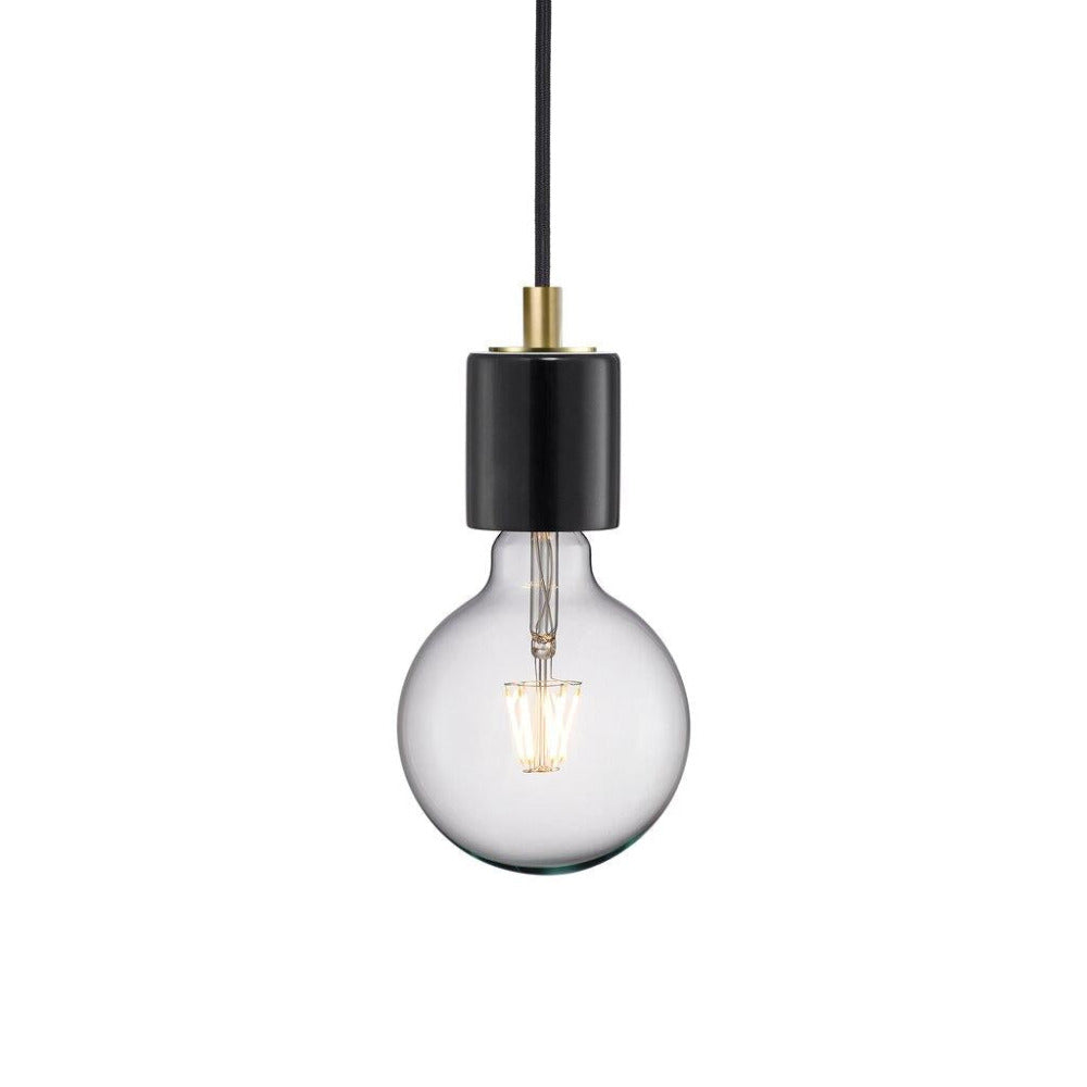 Siv 1 Light Pendant Marble Black - 45883003