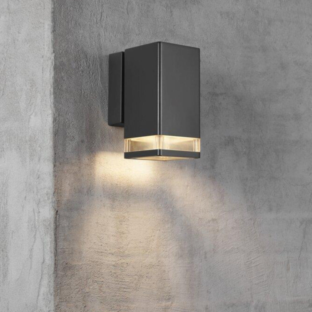 Buy Exterior Wall Lights Australia Elm 1 Light Wall Light Black, Clear - 45321003