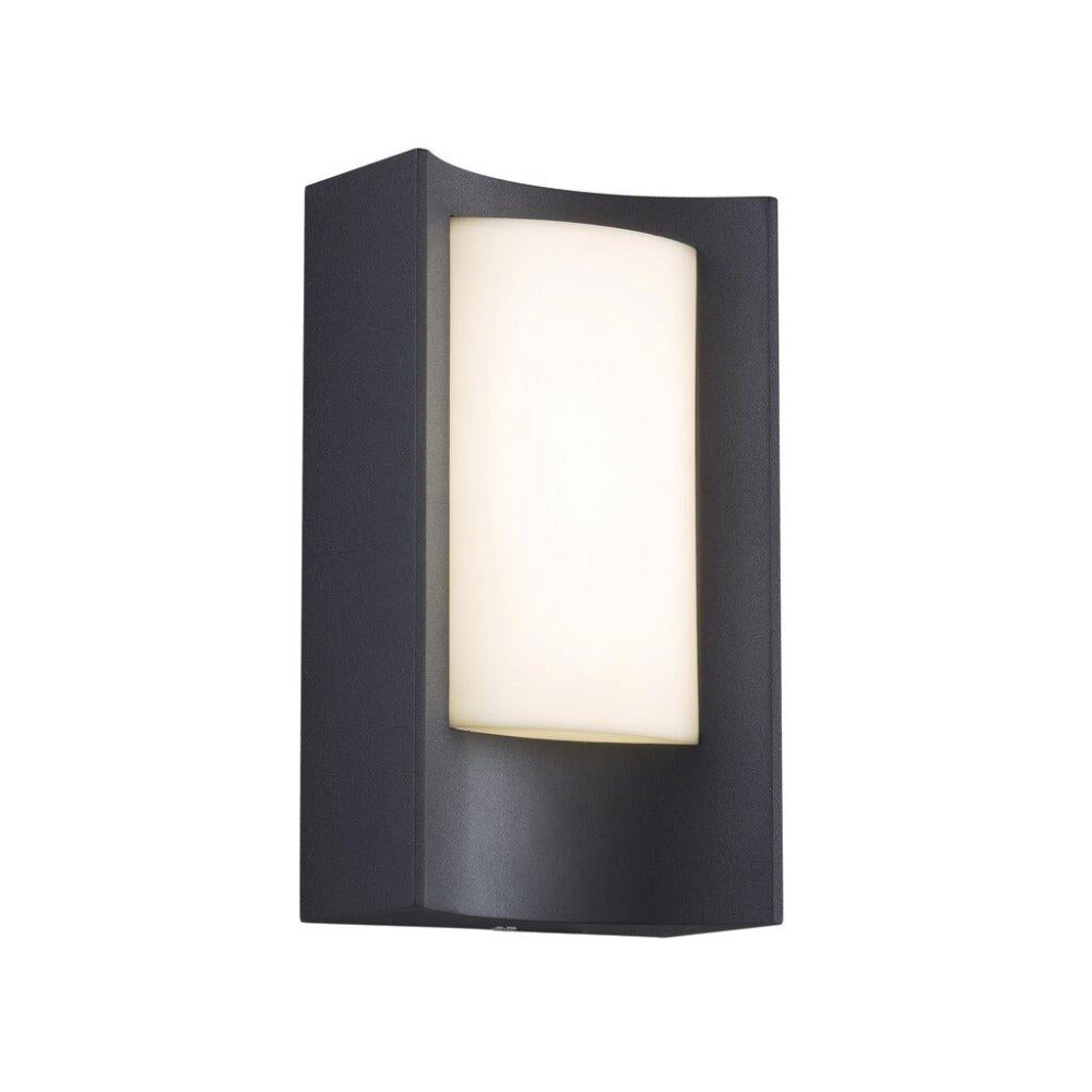 Buy Exterior Wall Lights Australia Aspen 1 Light Wall Black, Opal - 46981003