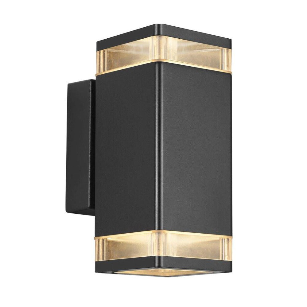 Buy Up / Down Wall Lights Australia Elm Up-Down Wall Black, Clear - 45331003