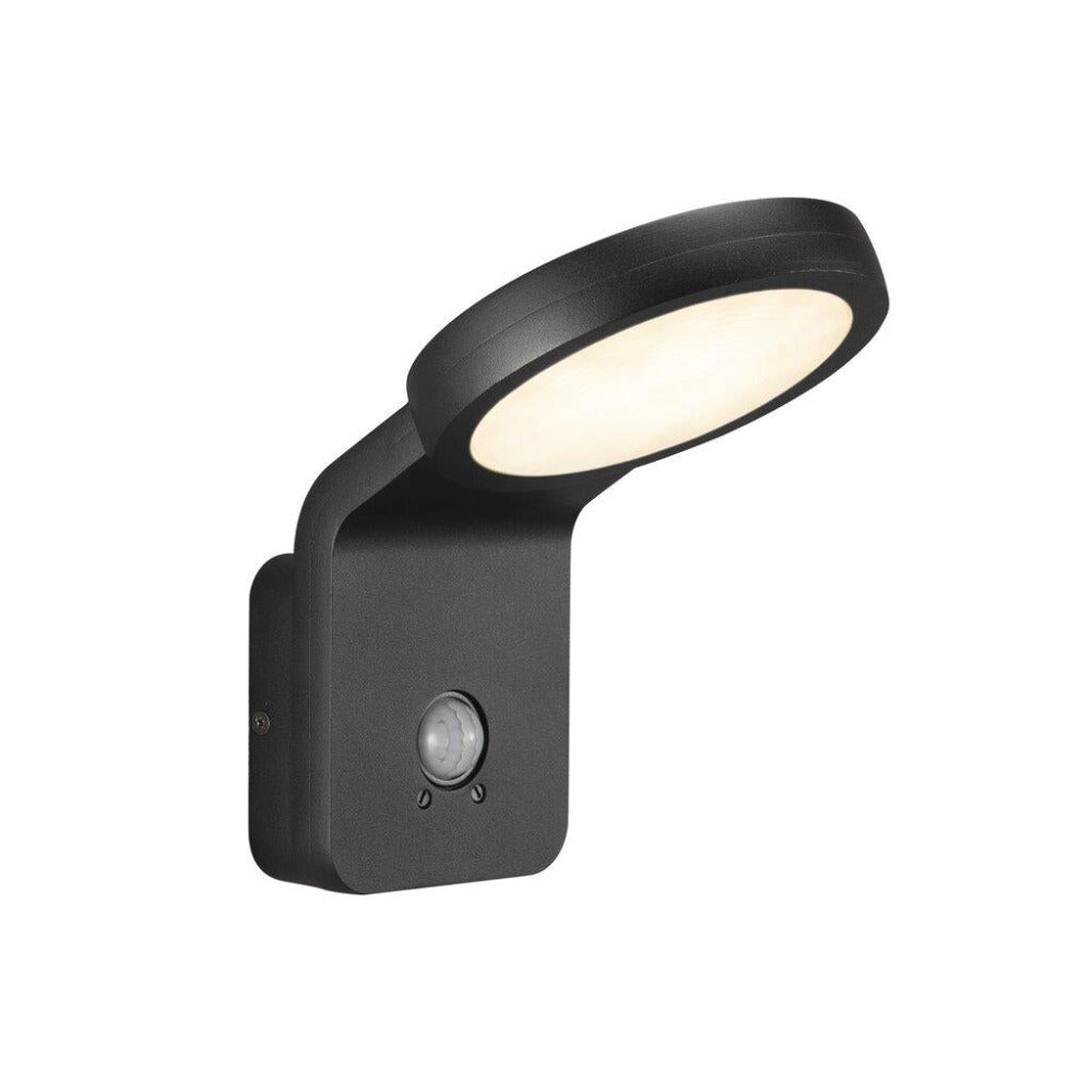 Buy Security Wall Lights Australia Marina Flatline PIR Sensor Wall Light Black, Opal - 46831003