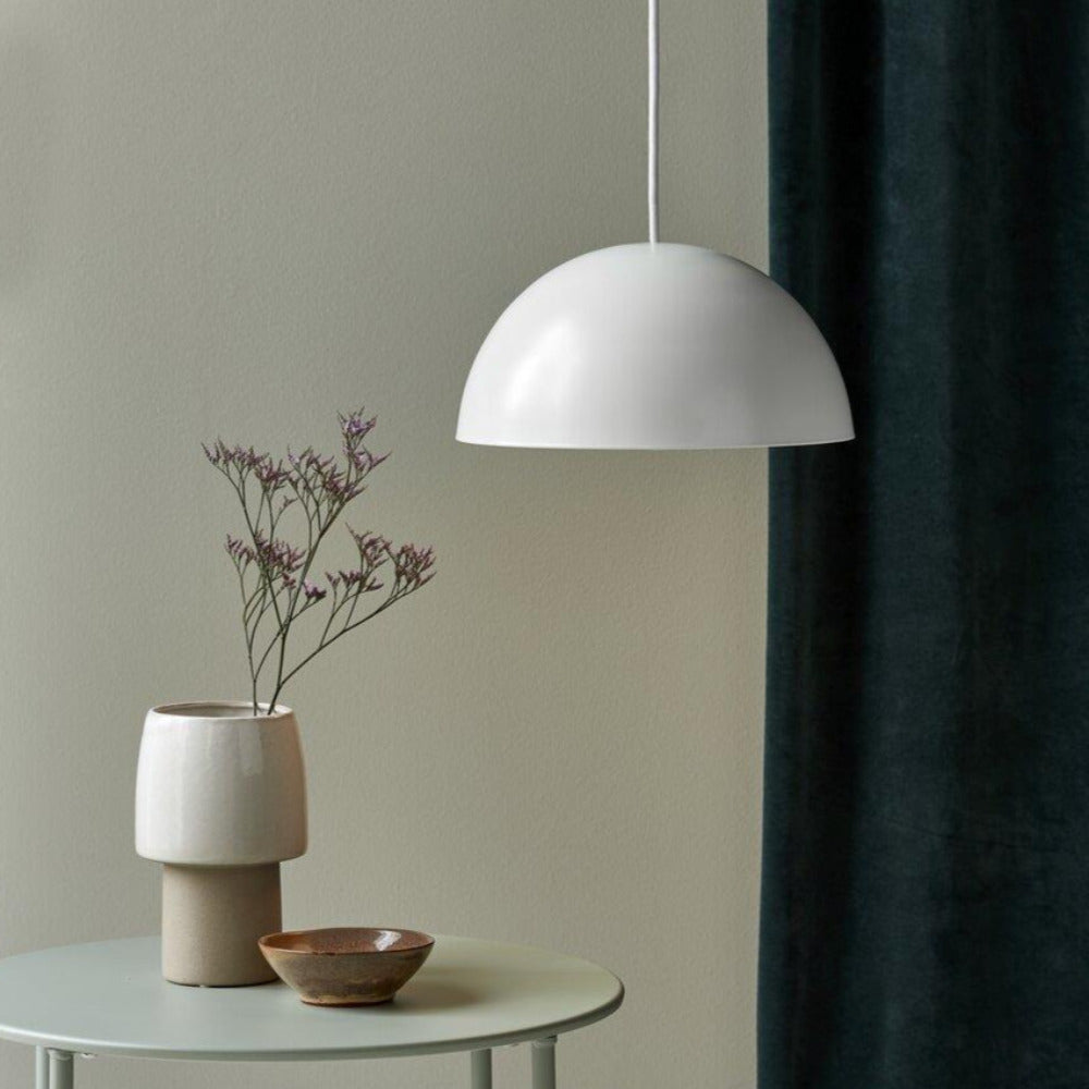 Buy Pendant Lights Australia Ellen 1 Light 300mm Pendant White - 48563001