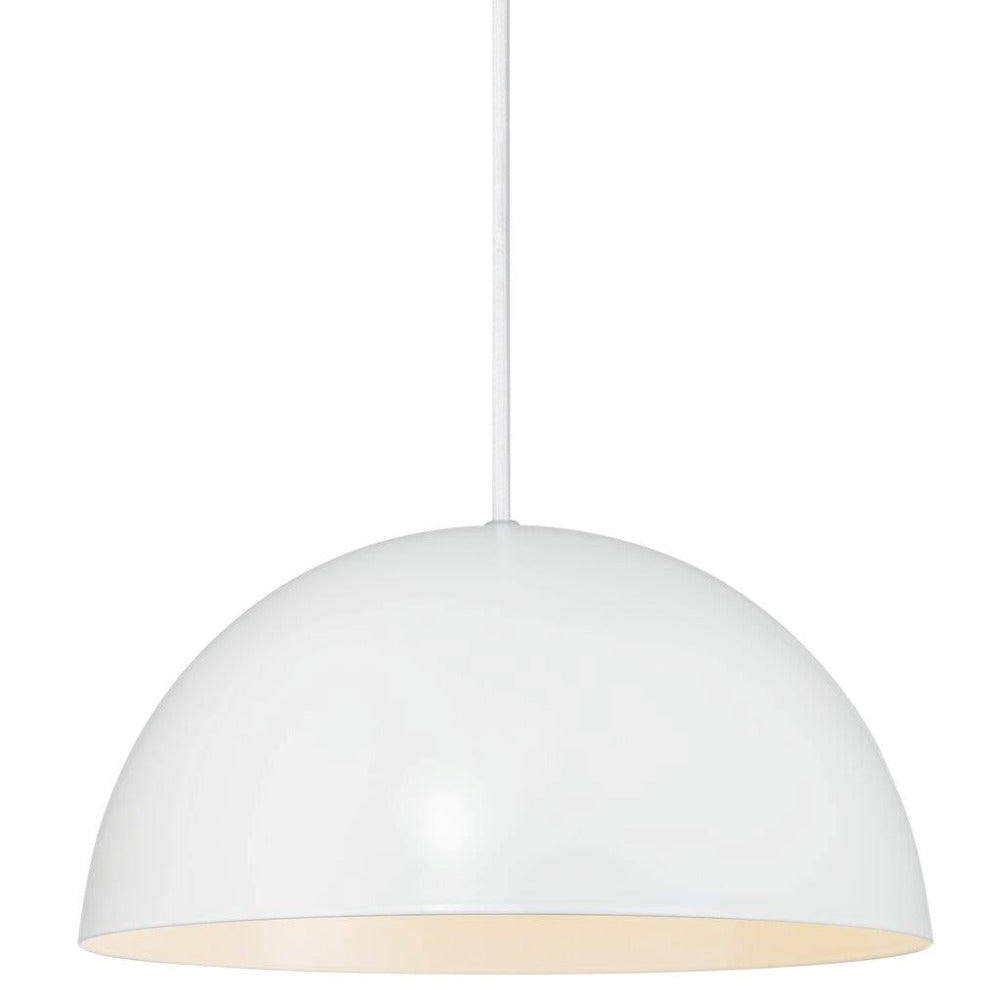 Buy Pendant Lights Australia Ellen 1 Light 300mm Pendant White - 48563001
