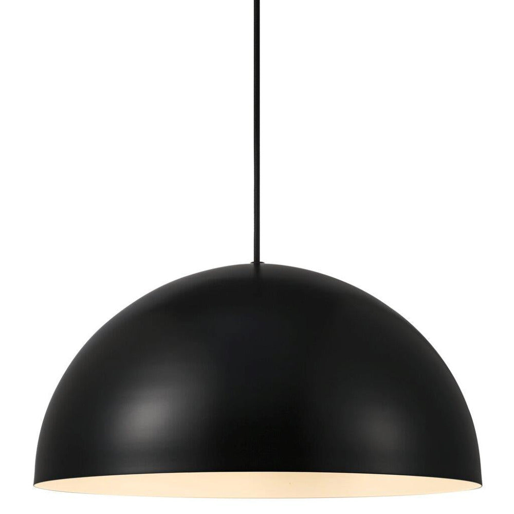 Buy Pendant Lights Australia Ellen 1 Light 400mm Pendant Black - 48573003