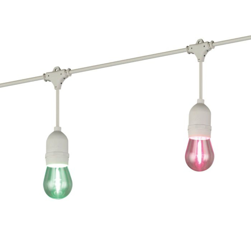 Buy Festoon Lights Australia Solar Festoon 10 Lights 12V Black Plastic 2700K - 205718N