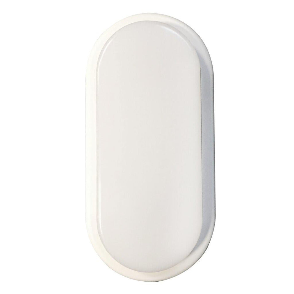 Buy Bathroom Vanity Lights Australia Cuba Energy 1 Light Wall Light Oval Plastic White, Opal - 2019181001