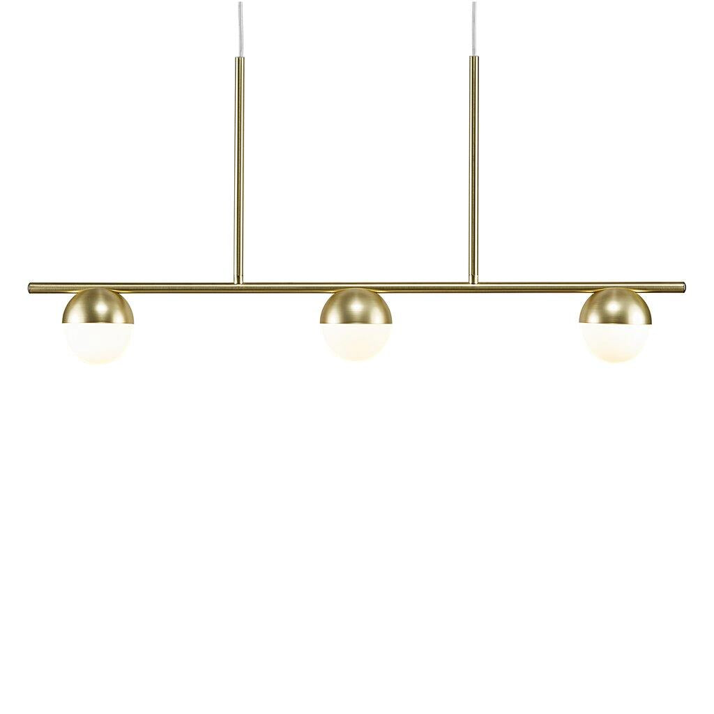 Buy Island Pendant Lights Australia Contina 3 Light Pendant Brass, Opal - 2010953035