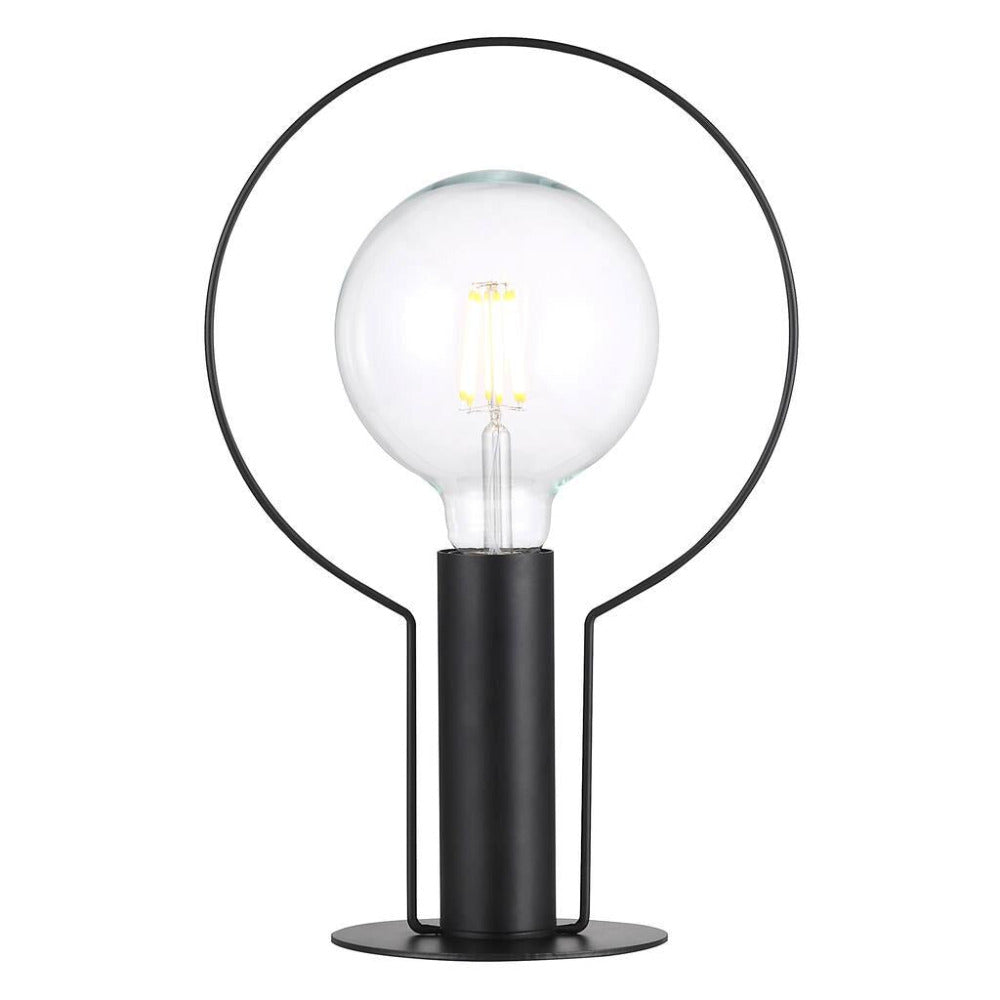 Buy Table Lamps Australia Dean Halo 1 Light Table Lamp Black - 46615003