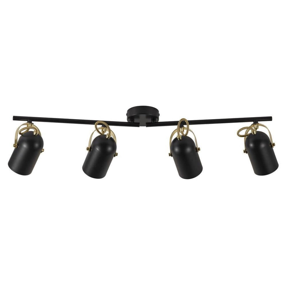 Buy Spotlights Australia Lotus Spot 4 Lights Black Metal - 50130103