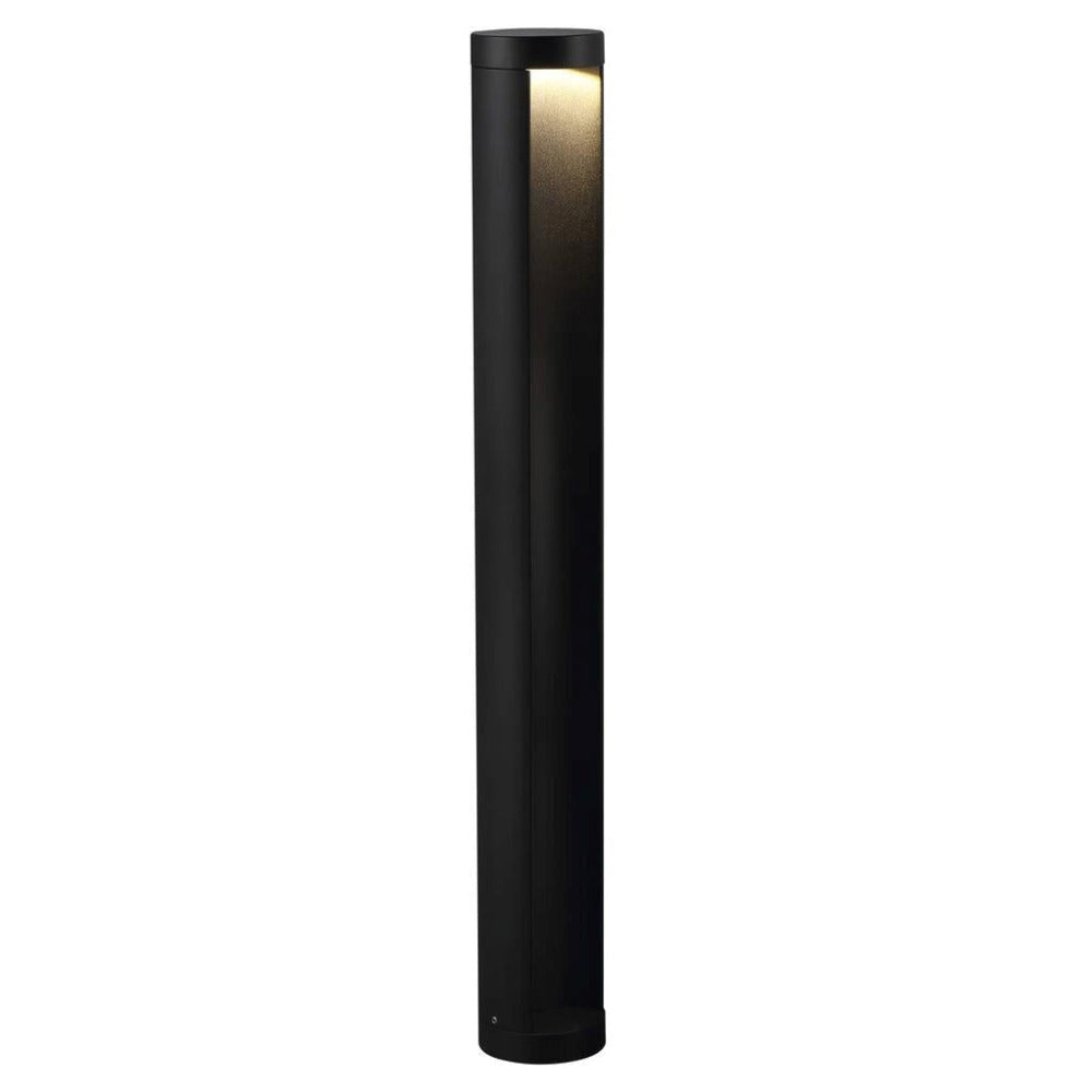 Buy Bollard Lights Australia Mino 70 Garden Bollard Light Aluminium Black - 879823