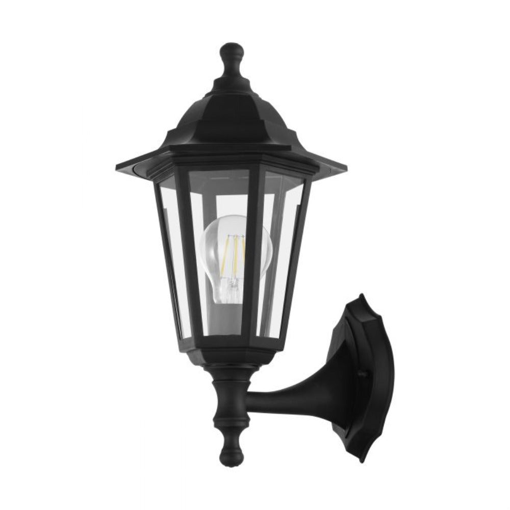 Duanera Light Wall Lantern Height 320 mm Black Plastic - 33776N