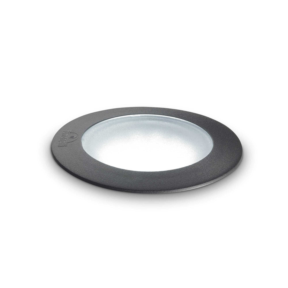 Buy Deck Lights Australia Gravity Pt Round Deck Light W90mm Black Resin 4000K - 120249