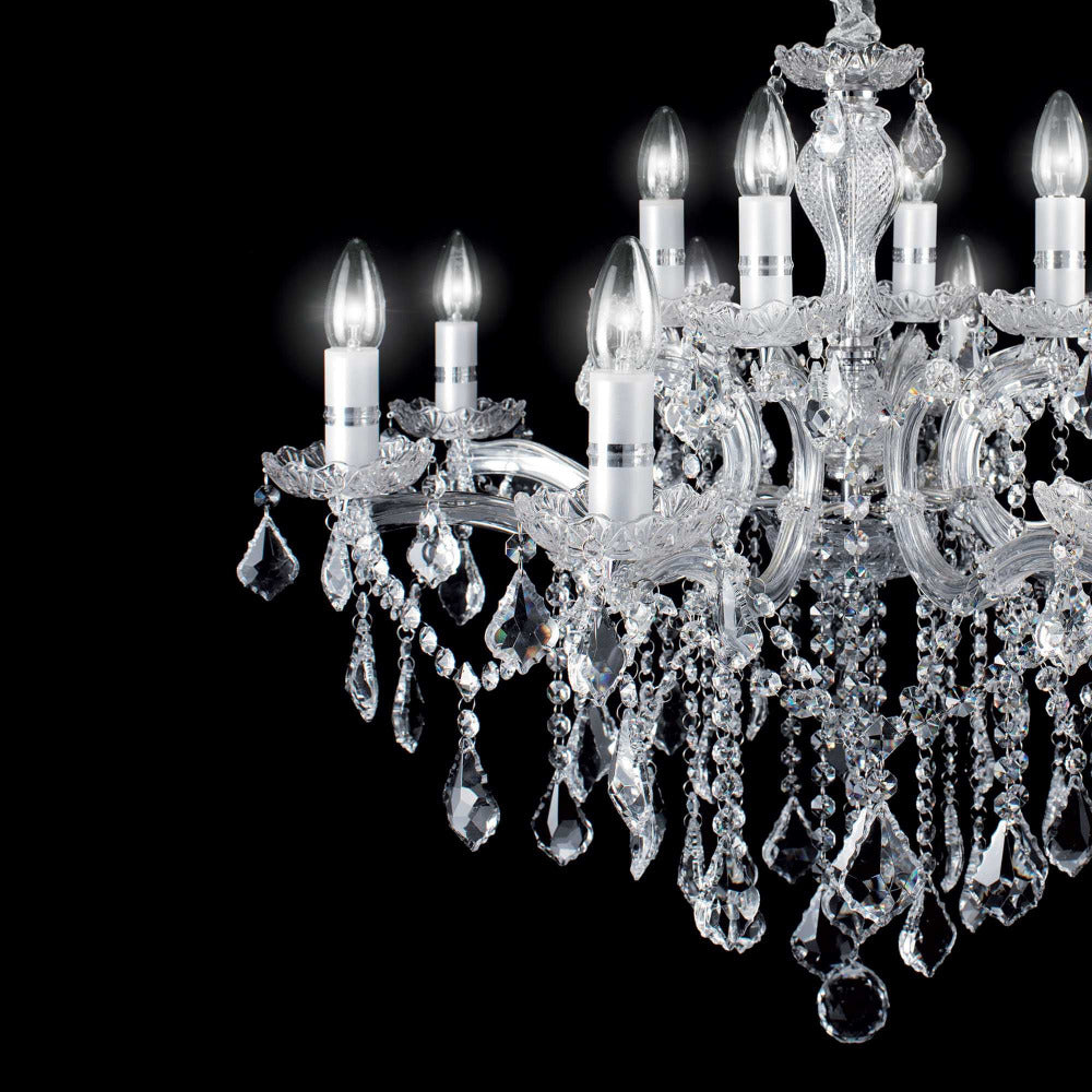 Buy Chandeliers Australia Florian Sp18 Chandelier 18 Lights Glass & Metal - 0751