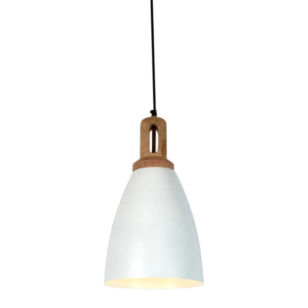 Buy Pendant Lights Australia Lewis Pendant Light Matt White Metal - ZAF11233