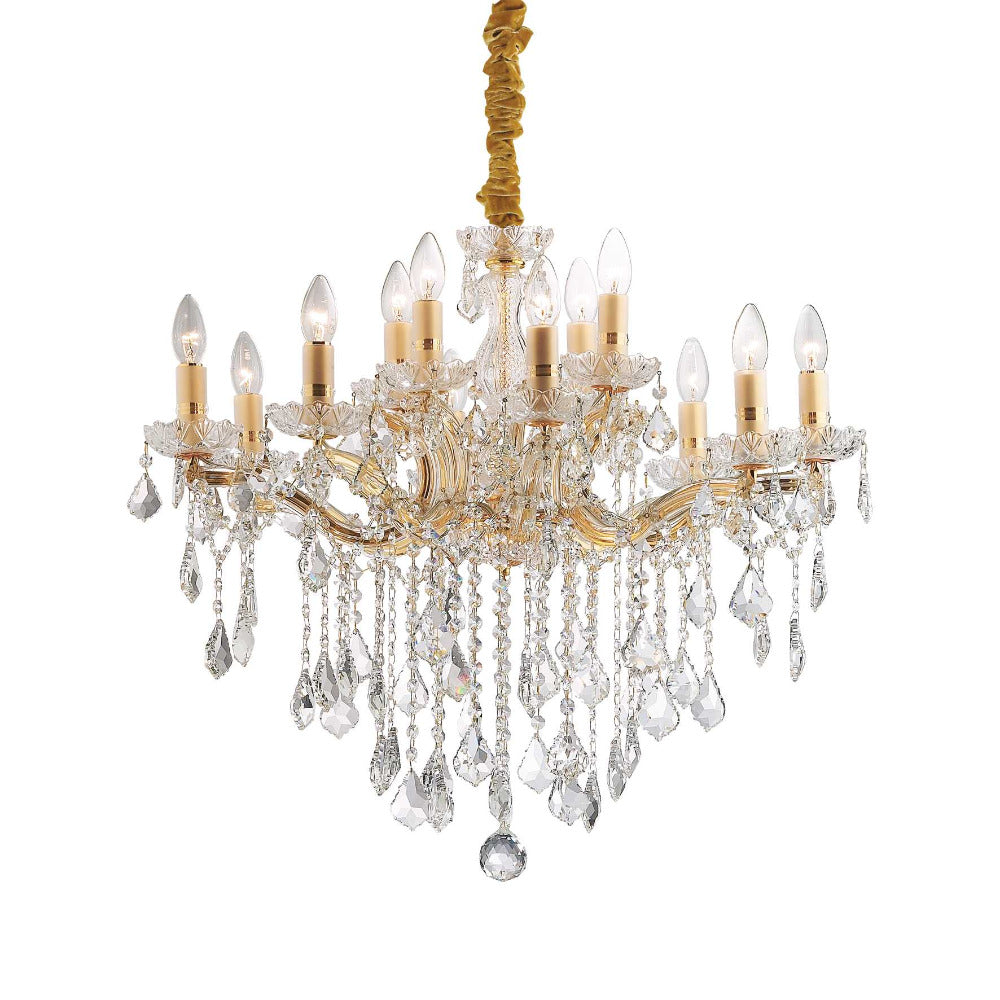 Buy Chandeliers Australia Florian Sp12 Chandelier 12 Lights Glass & Metal - 0356