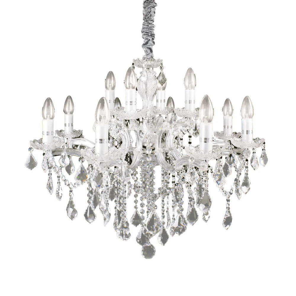 Buy Chandeliers Australia Florian Sp12 Chandelier 12 Lights Glass & Metal - 0356