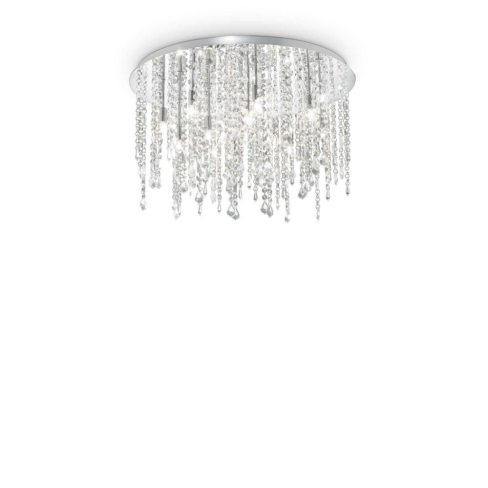 Buy Ceiling Crystals Australia Royal Pl12 Ceiling Crystal 12 Lights Chrome Metal - 053004