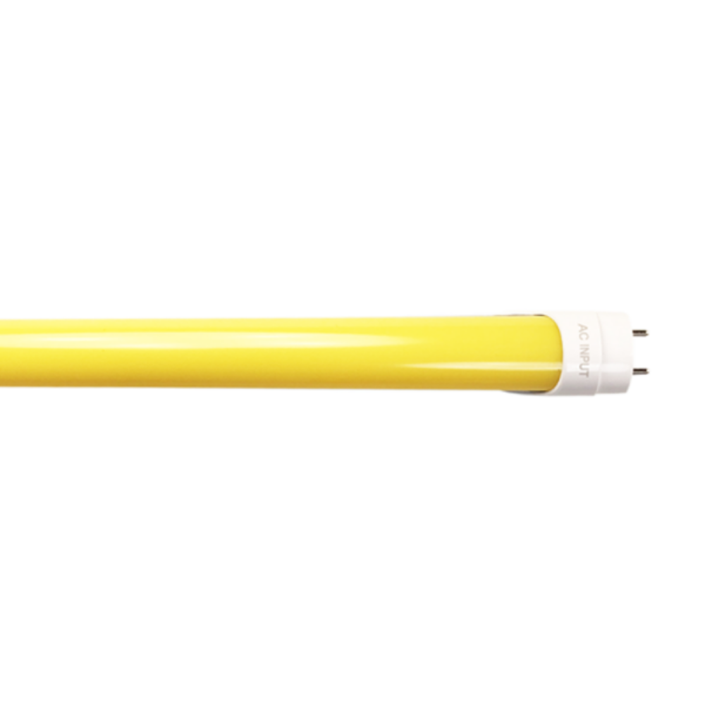 LED Tubes G13 240V 10W Frosted PC Yellow - VBLFT-325-F-Y