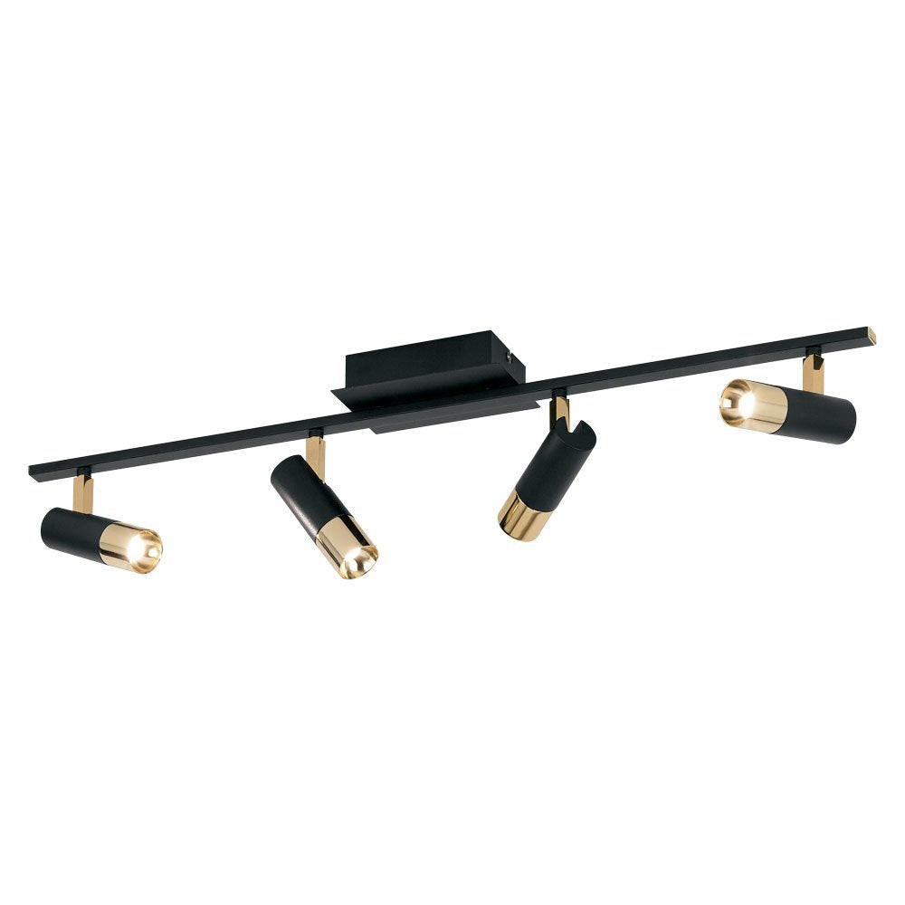 Buy Spotlights Australia Tomares Spotlight 4 LED 3000K Black & Gold - 39147