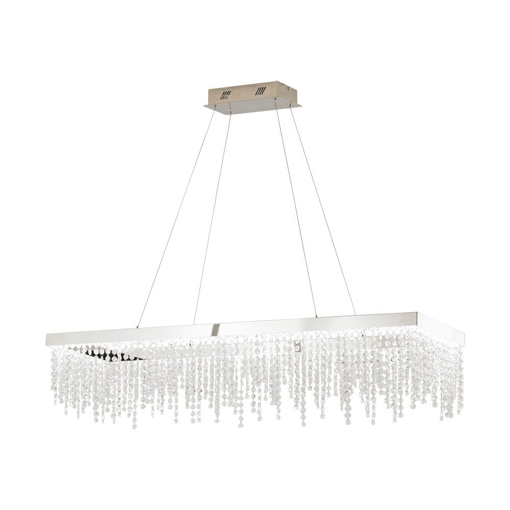 Buy LED Pendants Australia Antelao 39W LED Pendant Chrome & Crystal - 39283