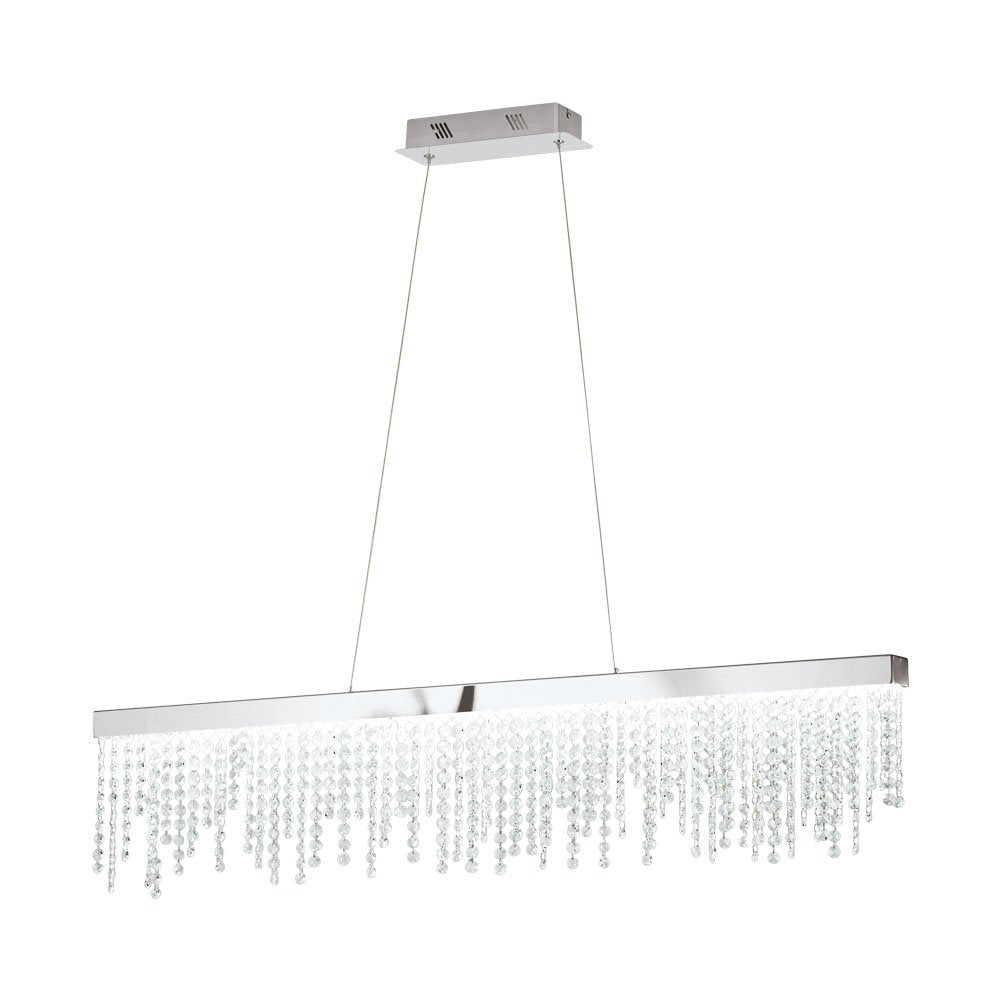 Buy LED Pendants Australia Antelao 32W LED Pendant Chrome & Crystal - 39284