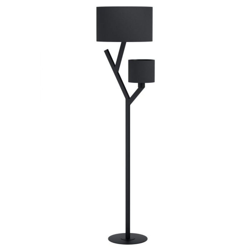 Buy Floor Lamps Australia Balnario 2 Light Floor Lamp Black Steel - 39889N