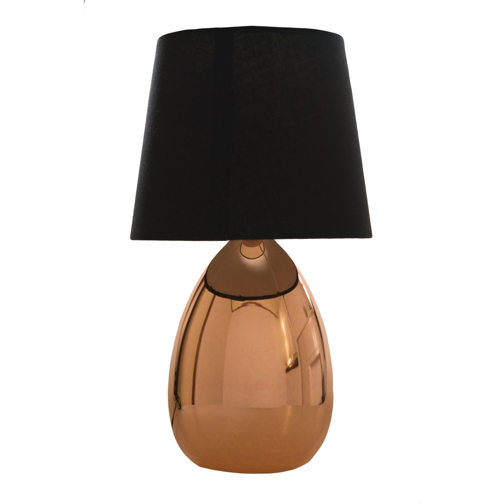Libby Touch Table Lamp in Cooper/Black Shade - LL-14-0067CP