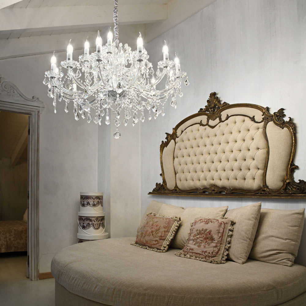 Buy Chandeliers Australia Napoleon Sp18 Chandelier 18 Lights Metal / Crystal - 16741