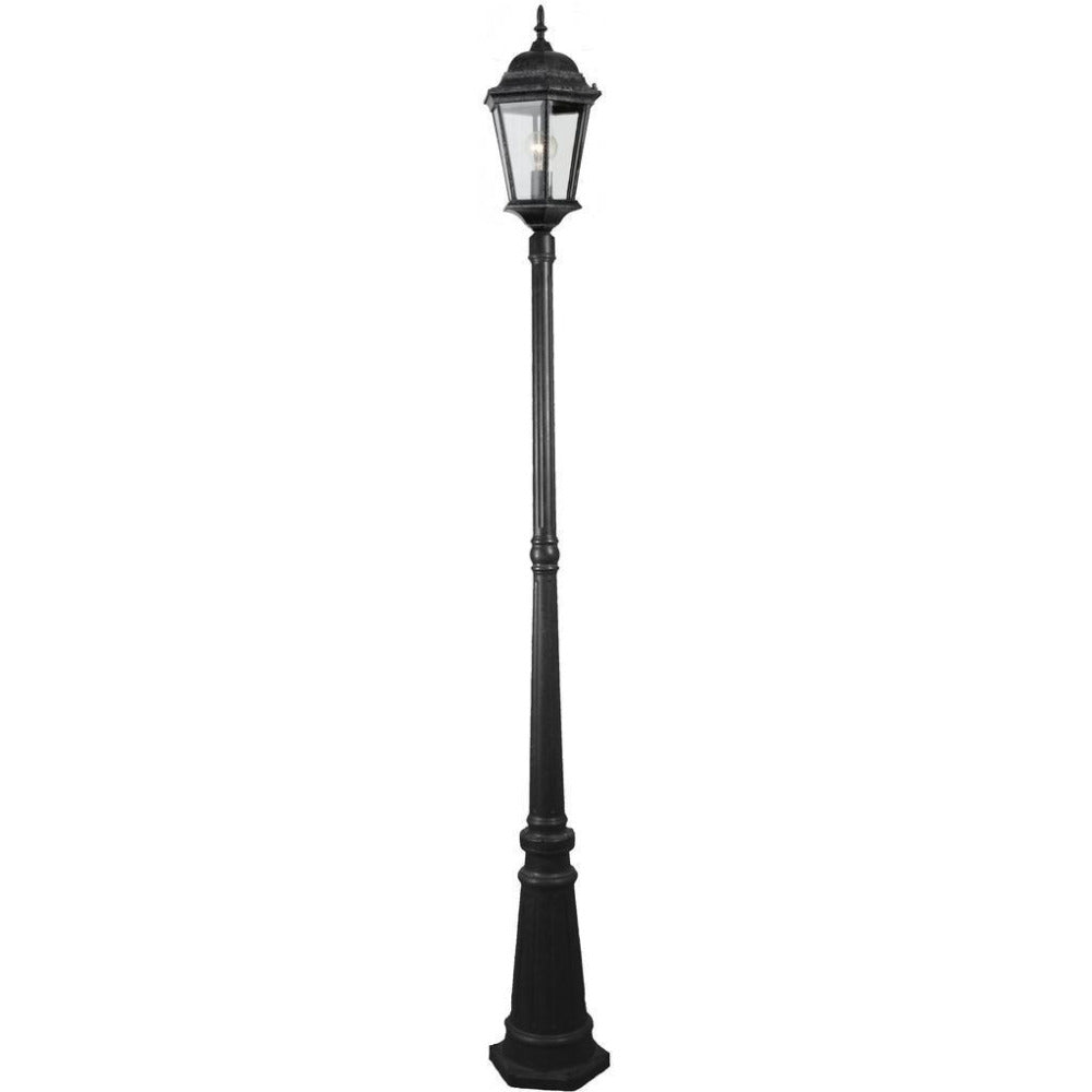 Black lamp deals post outdoor