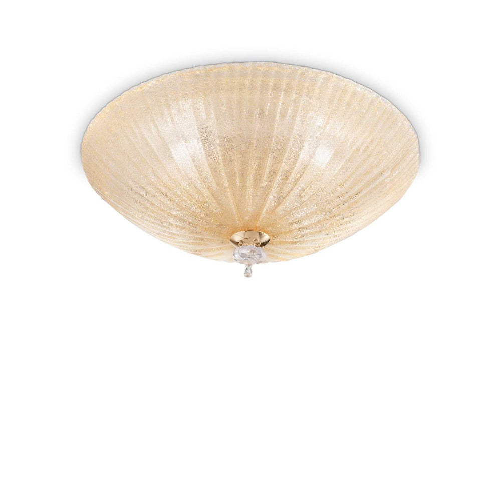 Buy DIY Batten Fix Lights Australia Shell Pl4 Round DIY Batten Fix 4 Lights Glass - 00861