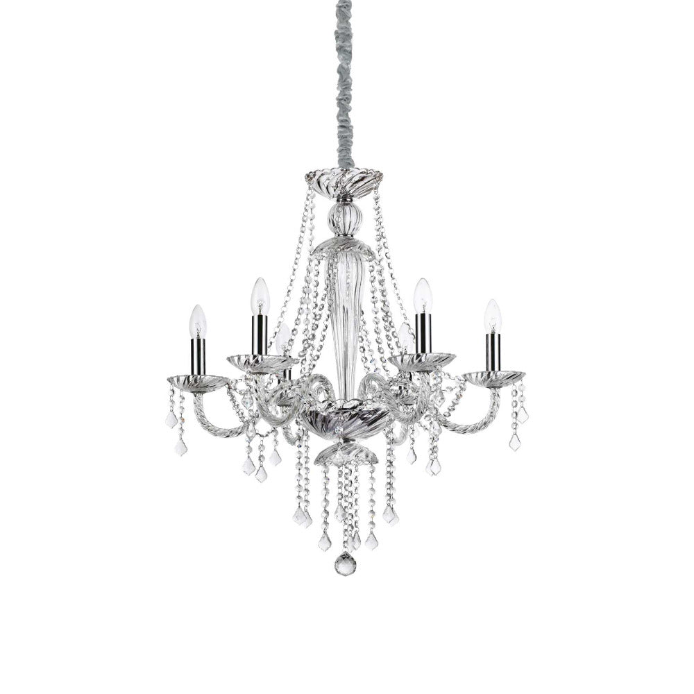 Buy Chandeliers Australia Amadeus Sp6 Chandelier 6 Lights Clear Glass / Crystals - 168753
