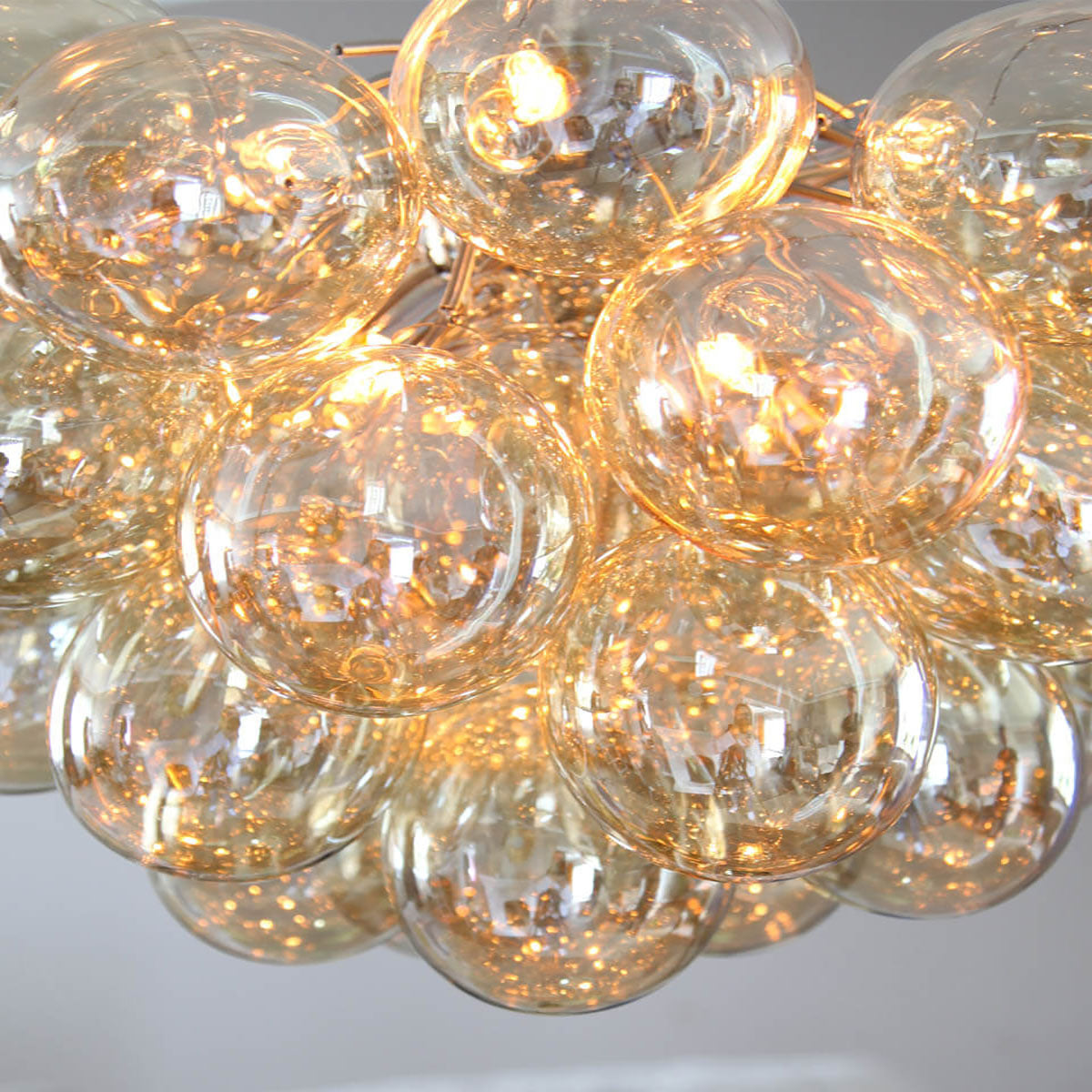 Gross Pendant 8 Lights Amber Glass - 4200440-5503