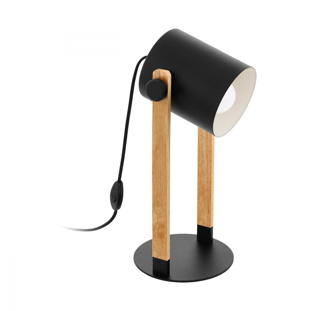 Buy Table Lamps Australia Hornwood 1 Light Table Black, Cream & Brown - 43047N