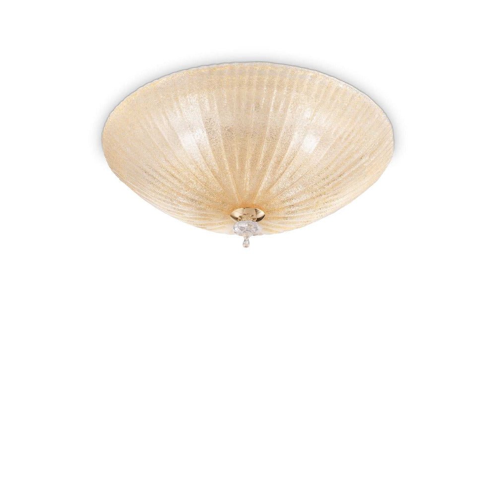 Buy DIY Batten Fix Lights Australia Shell Pl3 Round DIY Batten Fix 3 Lights Glass - 00860