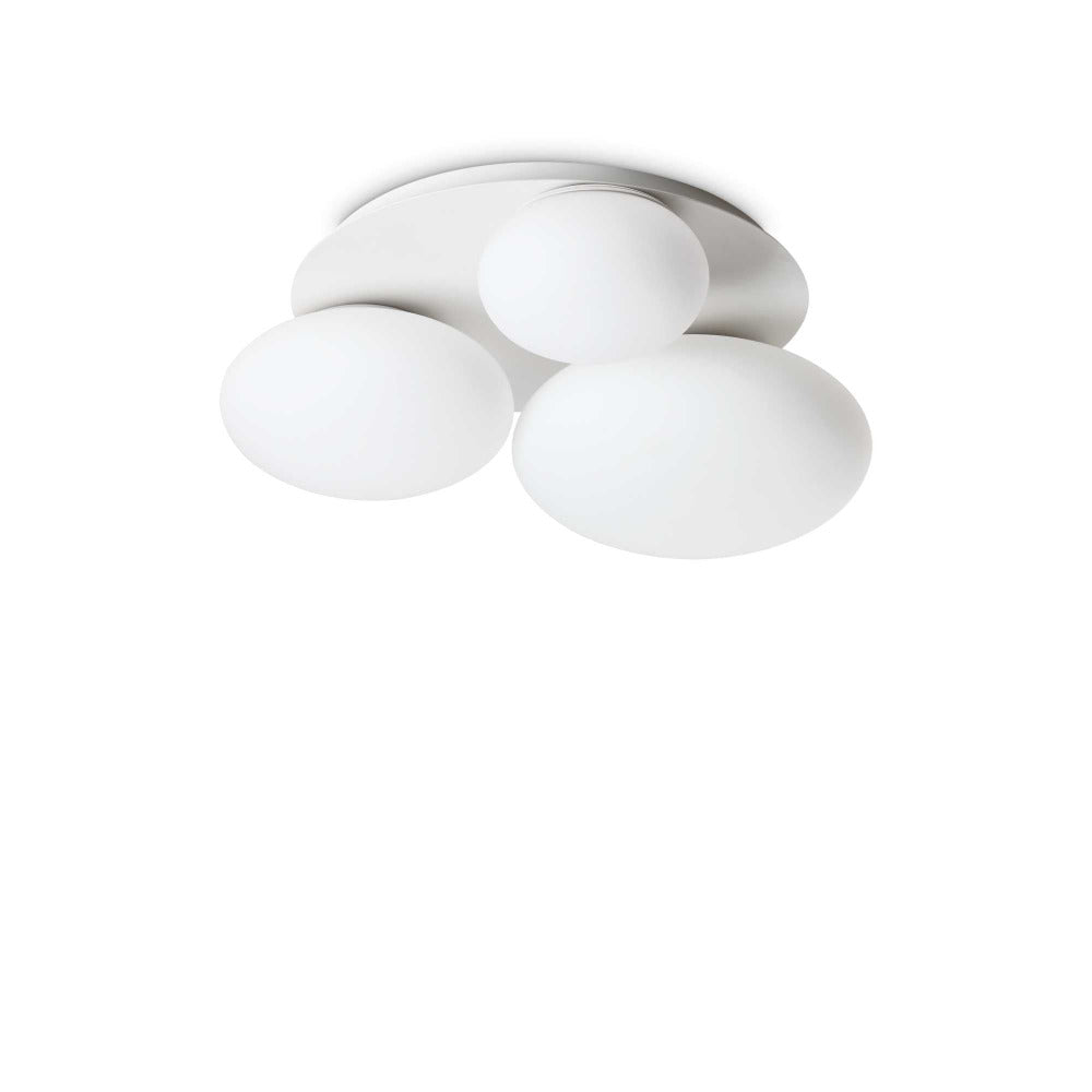 Buy Flush Mount Lights Australia Ninfea Pl3 Flush Mount 3 Lights Metal - 2936
