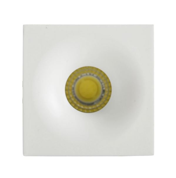 Buy Recessed LED Downlights Australia Niche Square Recessed LED Downlight White Aluminium 3 CCT - HV5701T-WHT