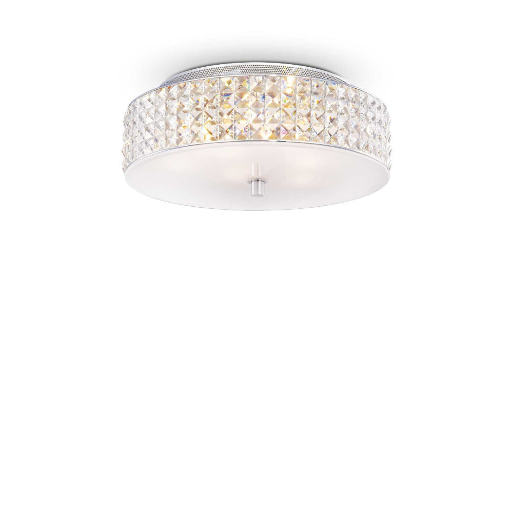 Buy Ceiling Crystals Australia Roma Pl6 Ceiling Crystal 6 Lights White Metal & Glass - 000657