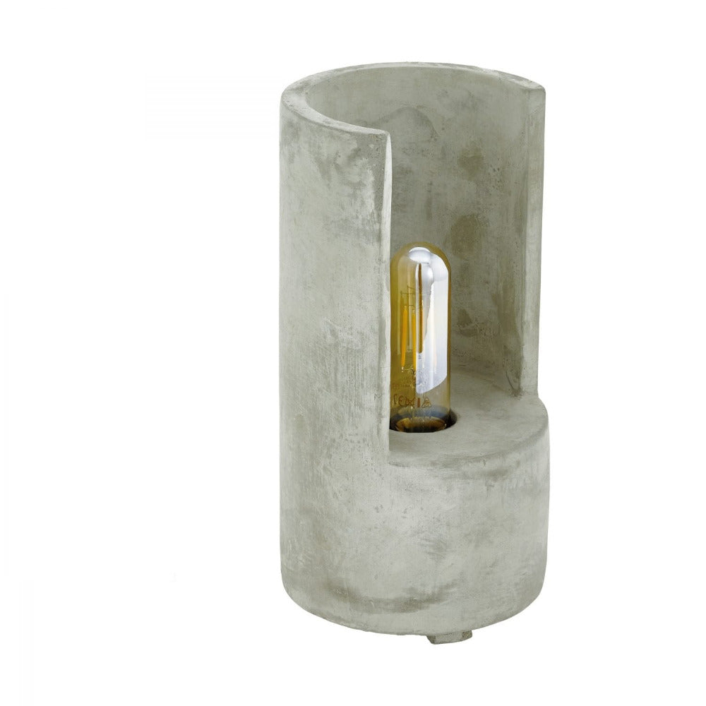 Buy Table Lamps Australia Lynton 1 Light Table Lamp Grey Concrete Small - 49111N