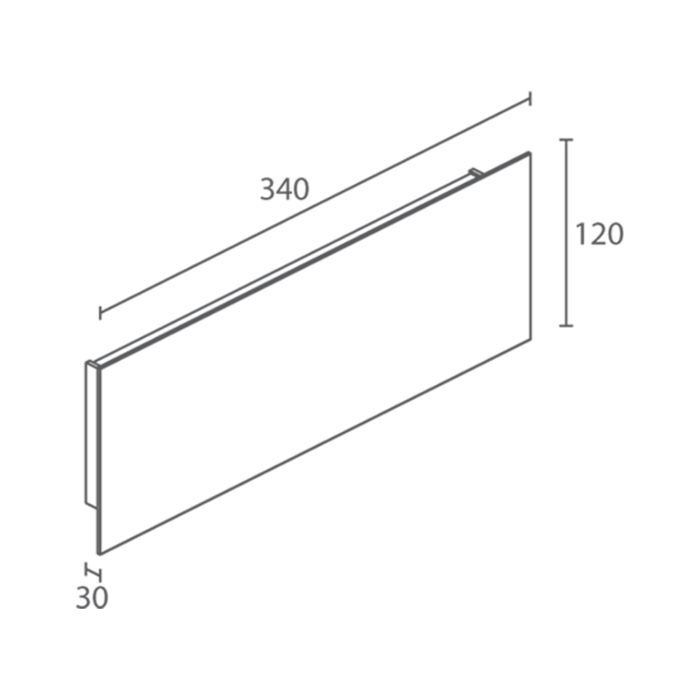 Buy Wall Sconce Australia Berica IN 2.1 Flat Wall Sconce 27W DALI Aluminium 4000K - BB2110