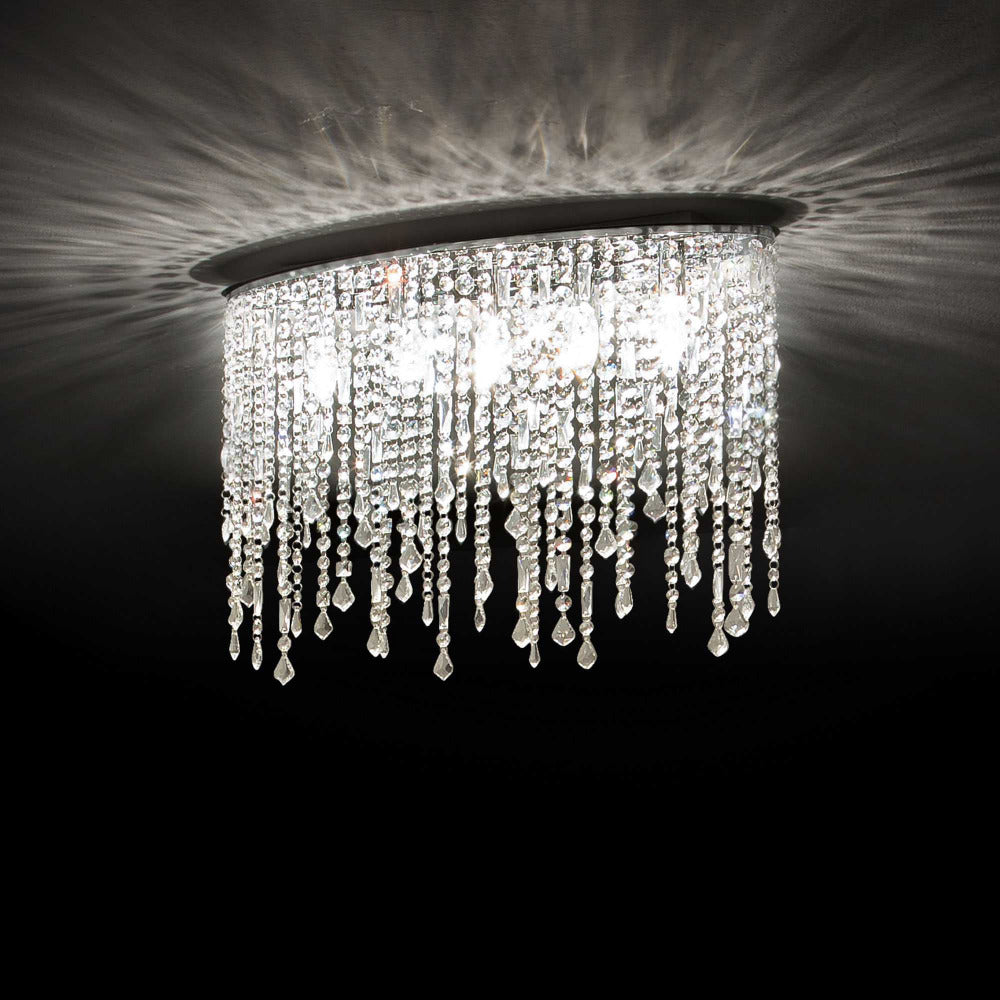 Buy Flush Mount Lights Australia Rain Pl5 Flush Mount 5 Lights Chrome Metal - 008455