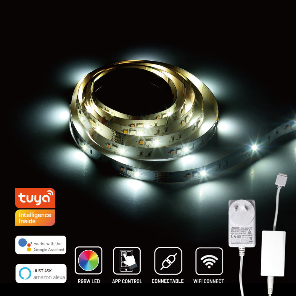 Buy Smart LED Strip Lights Australia Smart LED Strip Light 2M Kit White Plastic Multi CCT - LL0601