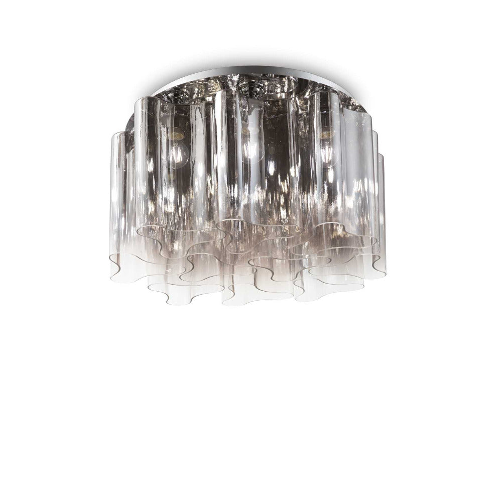 Buy Flush Mount Lights Australia Compo Pl10 Round Flush Mount 10 Lights Glass - 12551