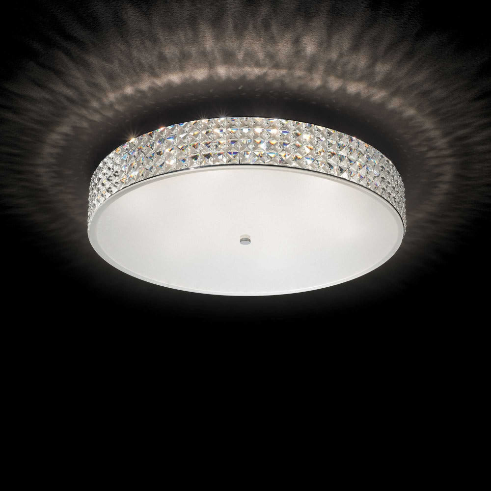 Buy Ceiling Crystals Australia Roma Pl12 Ceiling Crystal 12 Lights White Metal & Glass - 087870