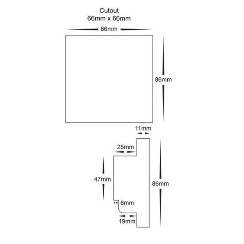 Buy Strip Light Controllers Australia LED Strip Light Touch CT Controller White 12V / 24V DC - HV9101-E2