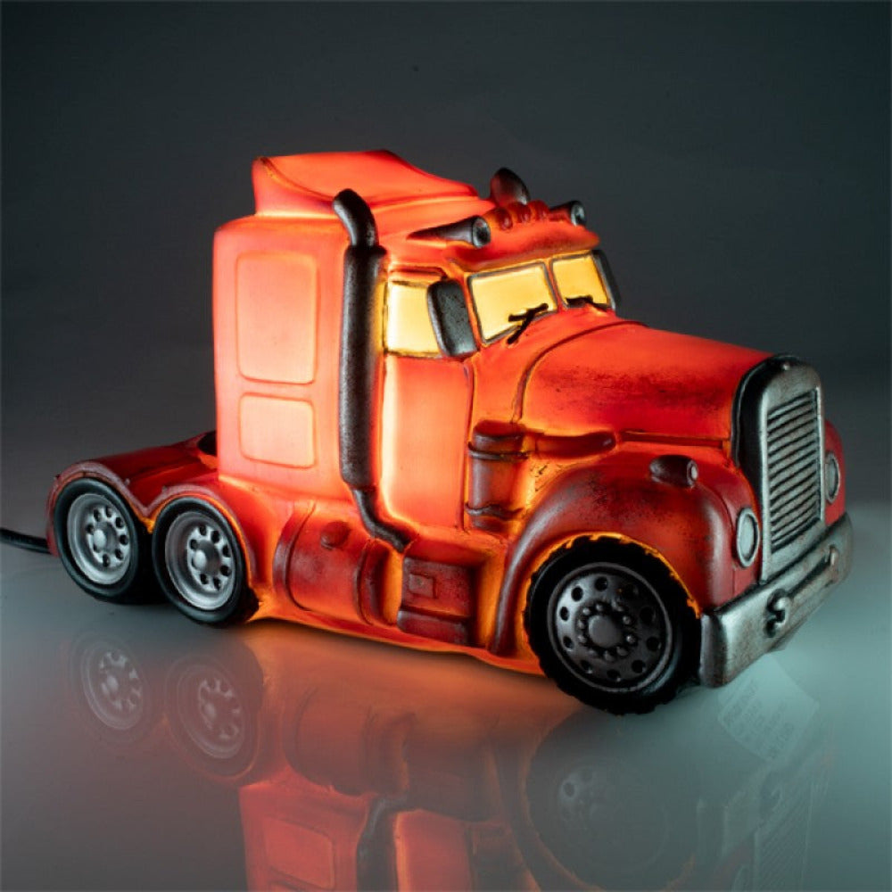 Truck LED Kids Lamp Red Metal Look - XW-TLT/RD