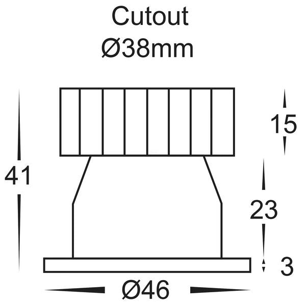 Buy Recessed LED Downlights Australia Niche Round Recessed LED Downlight White Aluminium 3 CCT - HV5702T-WHT