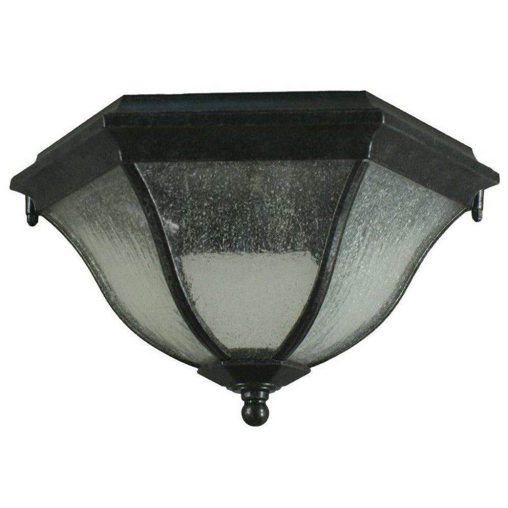 Wickham Under Eave Light Antique Black IP44 - 1000598