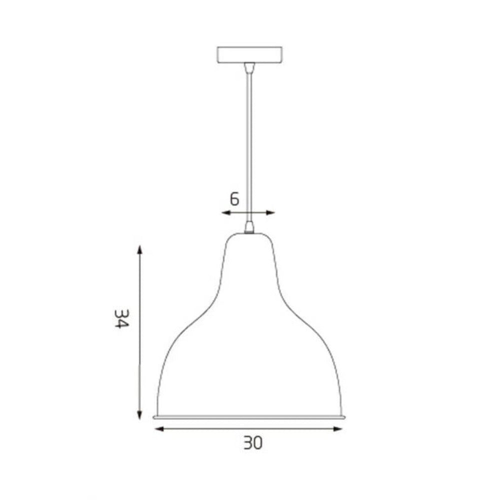 Buy Pendant Lights Australia Toronto 1 Light Pendant Grey - LL002PL035GR