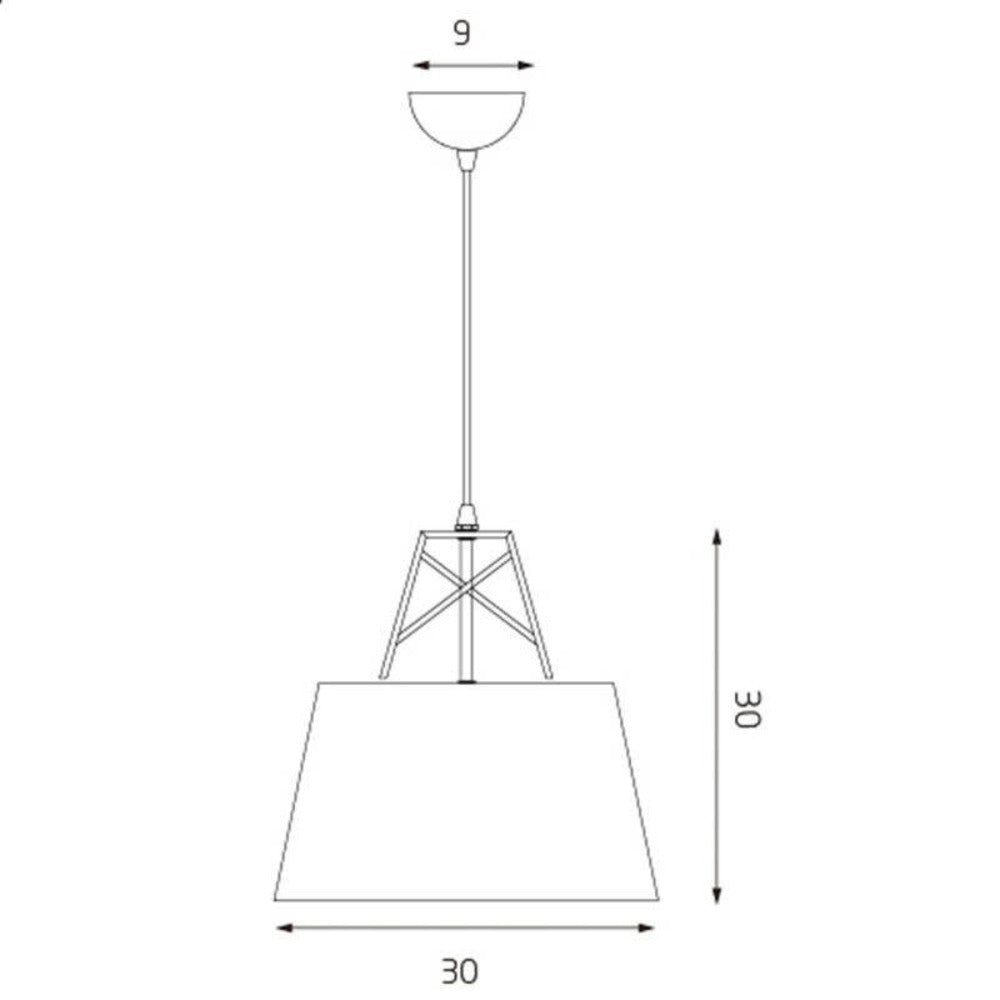 Buy Pendant Lights Australia Kaelan 1 Light Metal Pendant Blue - LL002PL031BL