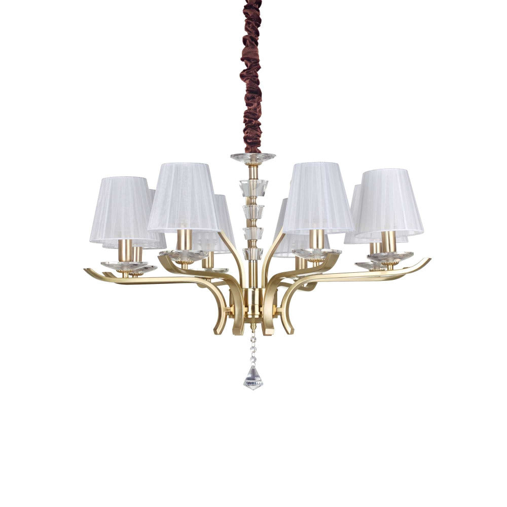 Buy Chandeliers Australia Pegaso Sp8 Chandelier 8 Lights Metal & Crystal - 197739